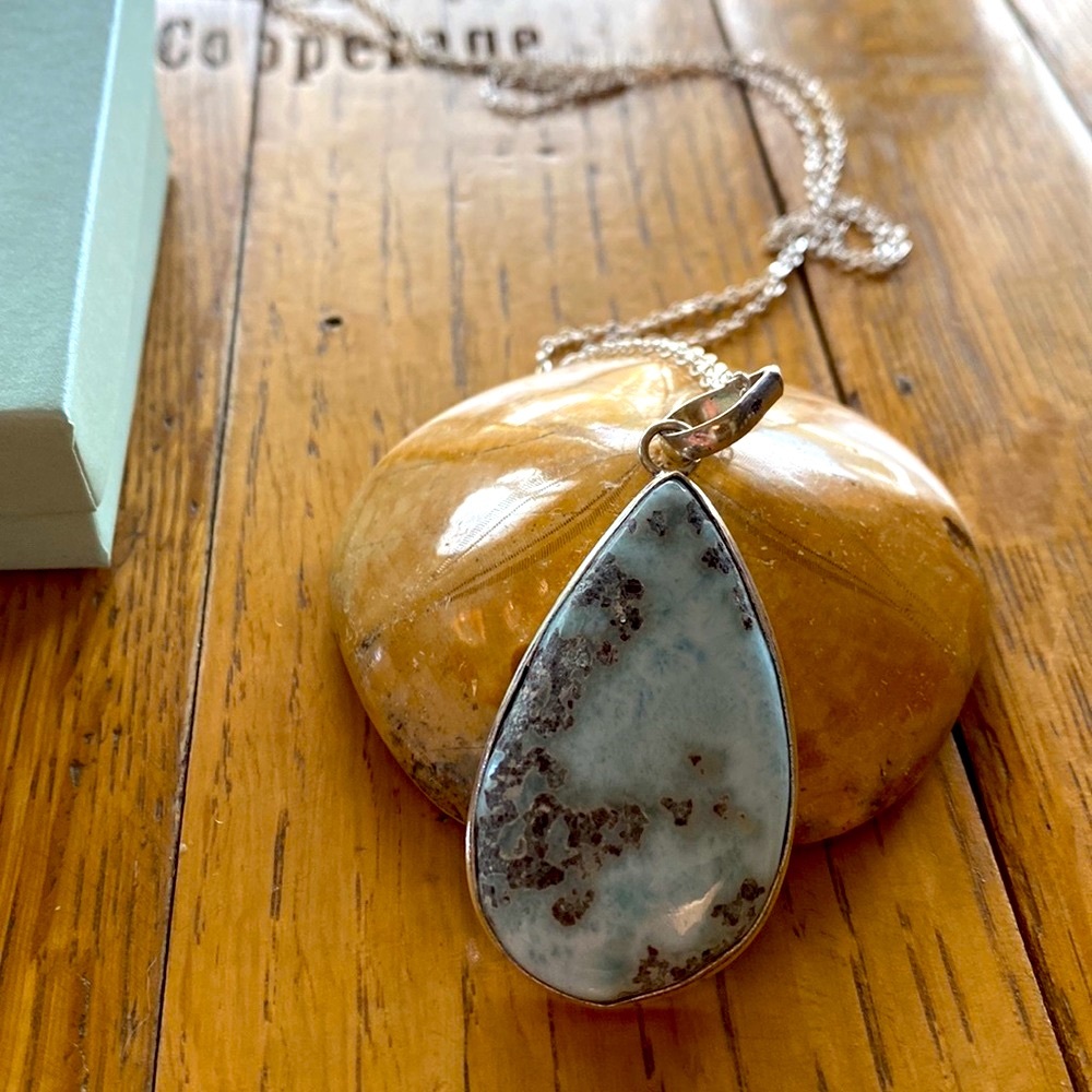 Larimar & .925 Silver Necklace